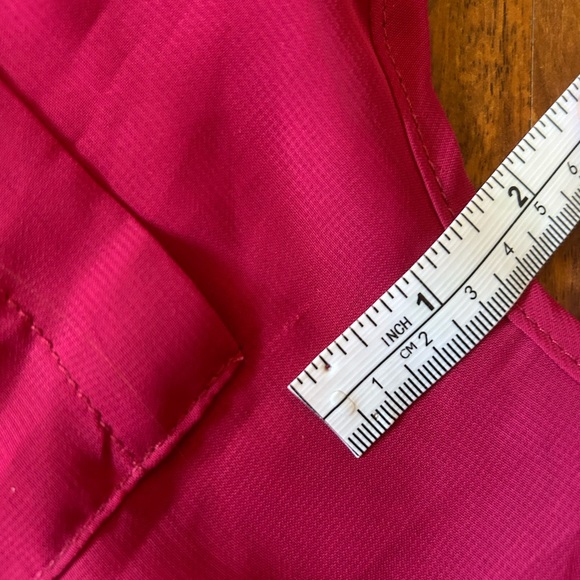 Sheer Grid Cutout Back Red Top - Picture 12 of 14